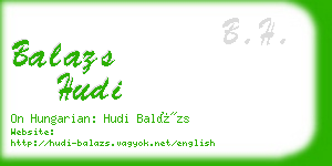 balazs hudi business card